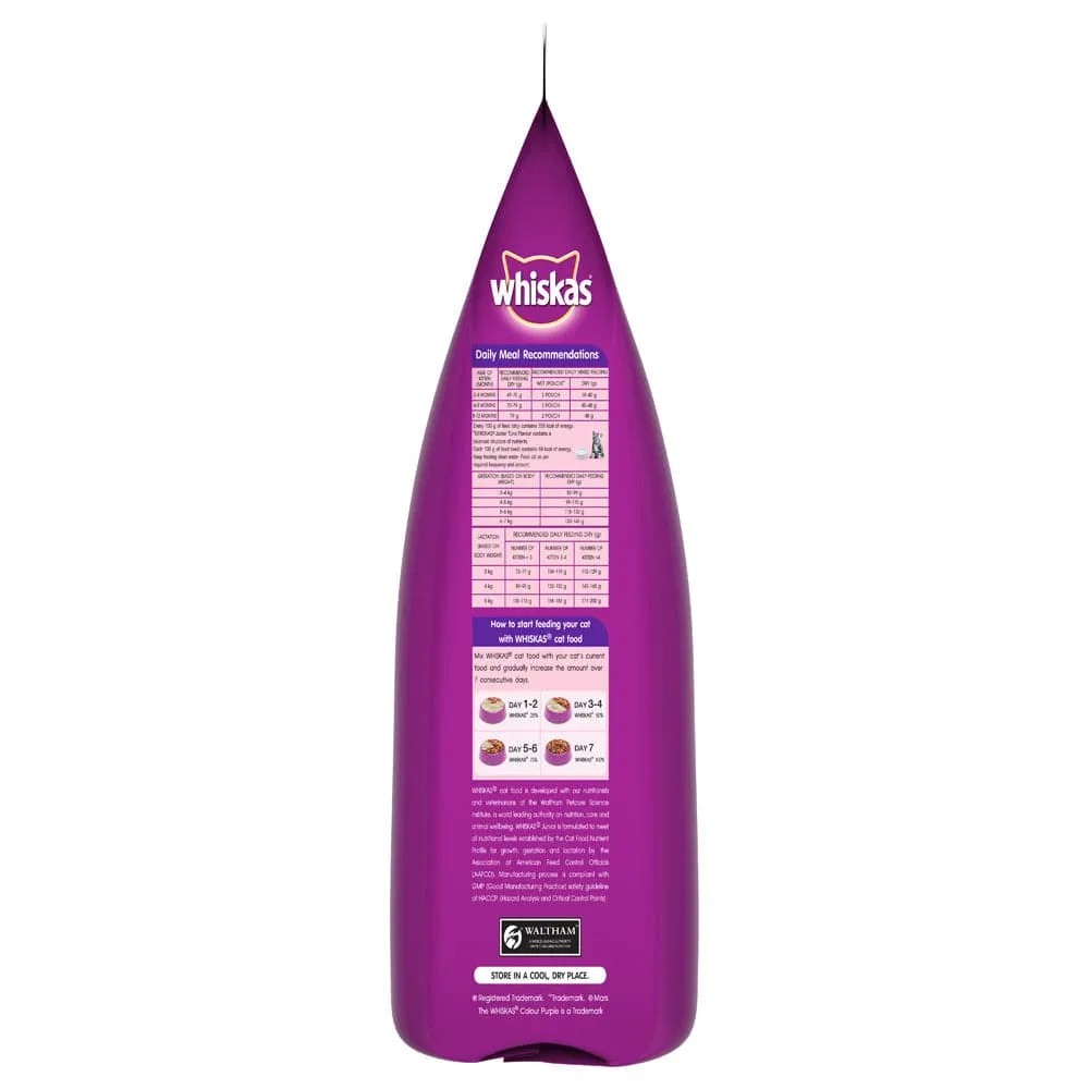 Whiskas Mackerel Flavour Dry Food for Mother and Baby Cat (Limited Shelf Life)