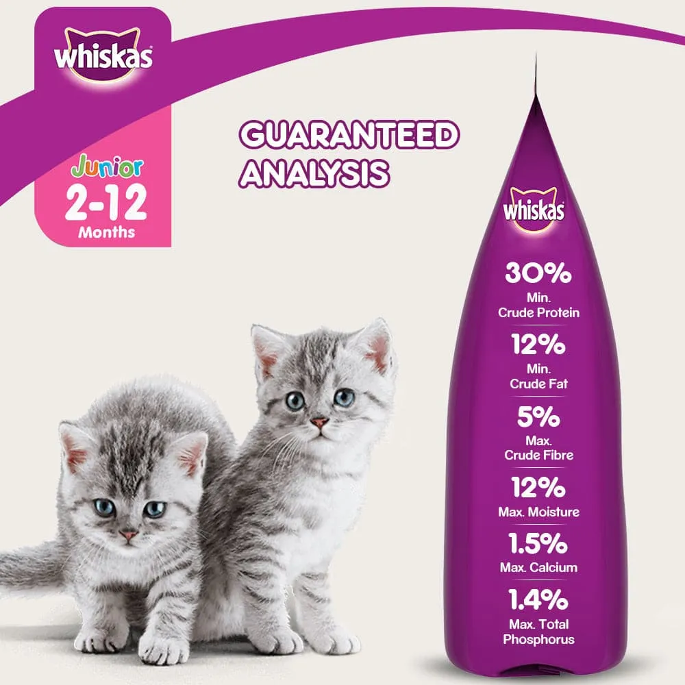 Whiskas Mackerel Flavour Dry Food for Mother and Baby Cat (Limited Shelf Life)