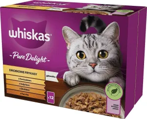 Whiskas Pure Delight Poultry, Duck, Turkey, Chicken - Wet Cat Food - 12X85 G