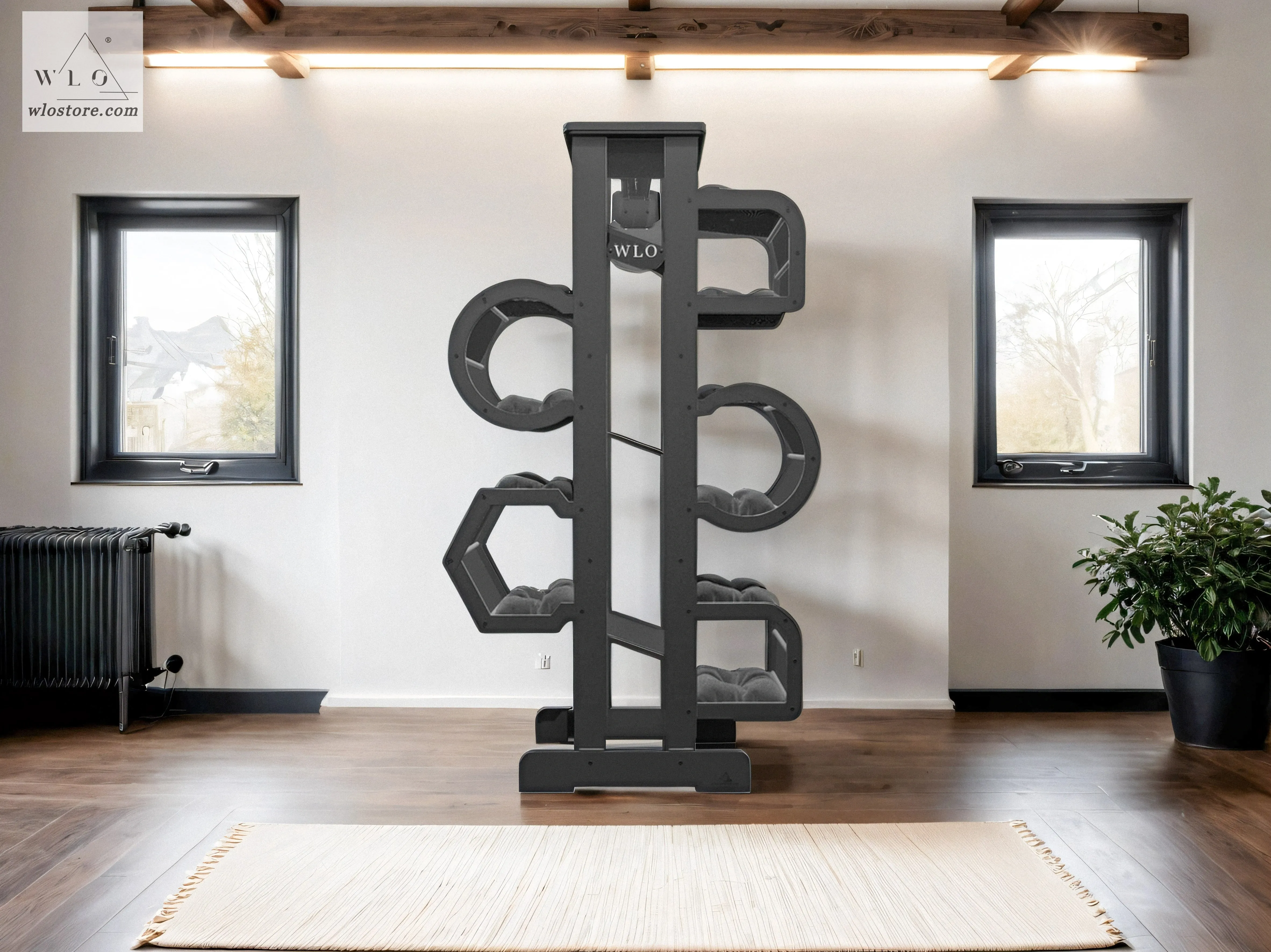 WLO® Black Impera Modern Cat Tree